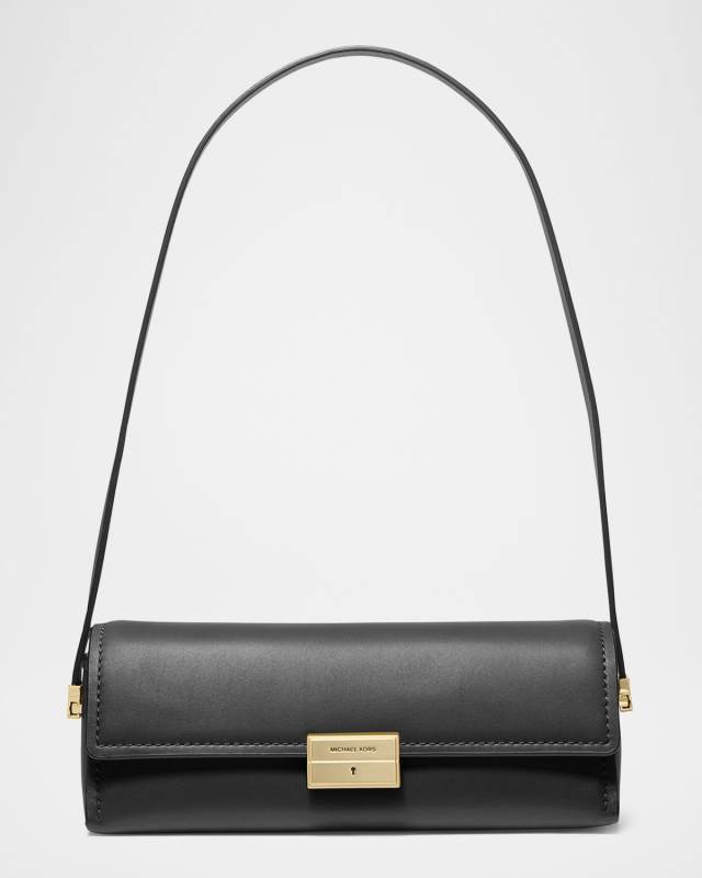 Ludlow Small Leather Pouchette Shoulder Bag